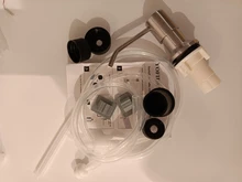 Soap-Dispenser Soap-Bottle Kitchen-Sink-And-Tube-Kit Brushed-Nickel No-More-Refills 