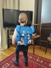 Mochila de elefante con dibujos animados para niños y niñas, morral escolar para guardería, mochila con la parte posterior blanda