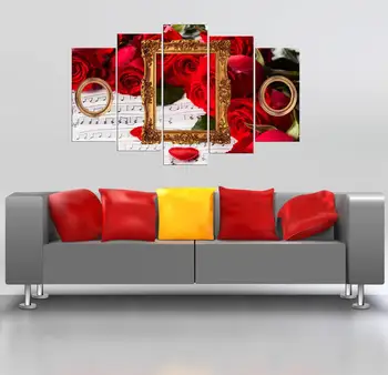 

Red Rose Sheet Music 5 Piece Mdf Table