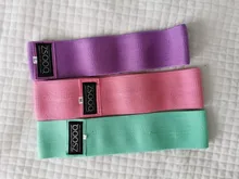 Bandas de resistencia para glúteos y glúteos, bandas de algodón para ejercicio en la cadera, bandas de goma elásticas para Fitness