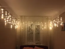 String-Lights Curtain Droop Icicle Outdoor-Decoration Christmas Garden Party 220V Drop-5m