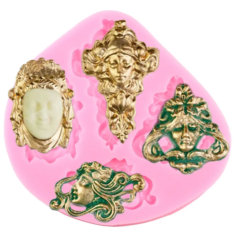 3D Art Avatar Stampi In Silicone Gioielli Fondente Candy Stampo In Argilla Strumenti Per Decorare Torte Stampi Per Cioccolato Gumpaste