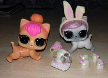 Mascota de unicornio sorpresa para niños, juguete de regalo para mascotas grandes y pequeñas, 1 pieza, LOL, uniponi, mono, perro, gato, conejo, 3-6cm