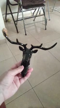 Wall-Hanging-Hook Horns Hanger-Rack Deer-Head Wall-Decoration Key-Deer Vintage Antlers
