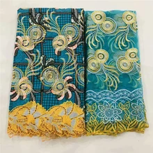 Высококачественная кружевная ткань, Анкара, восковая кружевная ткань, африканская кружевная ткань, воск, шнур кружева для женщин, свадебное платье 070529