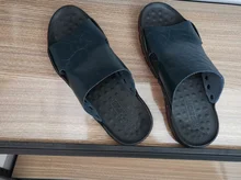 Zapatillas de verano para hombre, zapatos de piel auténtica para exteriores, chanclas suaves de talla grande 47, zapatillas informales, zapatos con conducción transpirable para playa