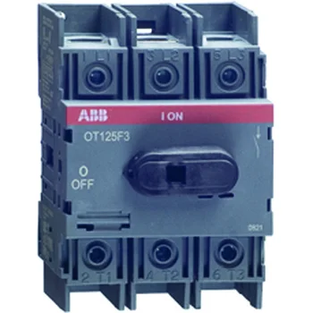 

The ot125f3 to 125a is suitable for installation on a DIN rail or mounting board (with reserve. Handle) 1SCA105033R1001