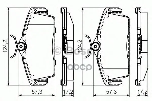 Колодки Тормозные Дисковые 0986495070 Bosch арт. 0986495070