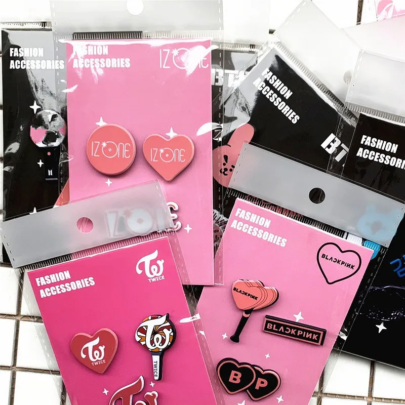 3 шт./компл. GOT7 Twice IZONE Badge Seventeen Blackpink EXO COOKY CHIMMY TATA Броши Кнопка шляпа из ткани рюкзак Bangtan Boys WT186