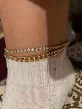 DIEZI 5 unid/set Vintage cadena Simple de acoplamiento de diamantes de imitación pulseras para mujeres chicas bohemio pierna tobillo pulsera de tobillo joyería de playa