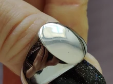 Anillo de acero inoxidable con grabado de logotipo láser personalizado para hombre y mujer, sortija con nombre, ancho ovalado, regalo especial para hombre y mujer, joyería de personalidad