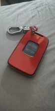 Cubierta de llave de coche para Renault, funda de llave rígida de imitación de fibra de carbono, cadena para Renault Kadjar Megane Koleos QM5 QM6 2013-18