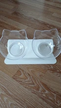 Cat-Bowls Bowl-Supplies Feeders Raised-Stand Double For Cats Dogs Non-Slip with Pet-Food