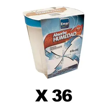 

BOX 36 units 2578-Absorbing Humidity 650 Ml. capacity airtight anti-discharges