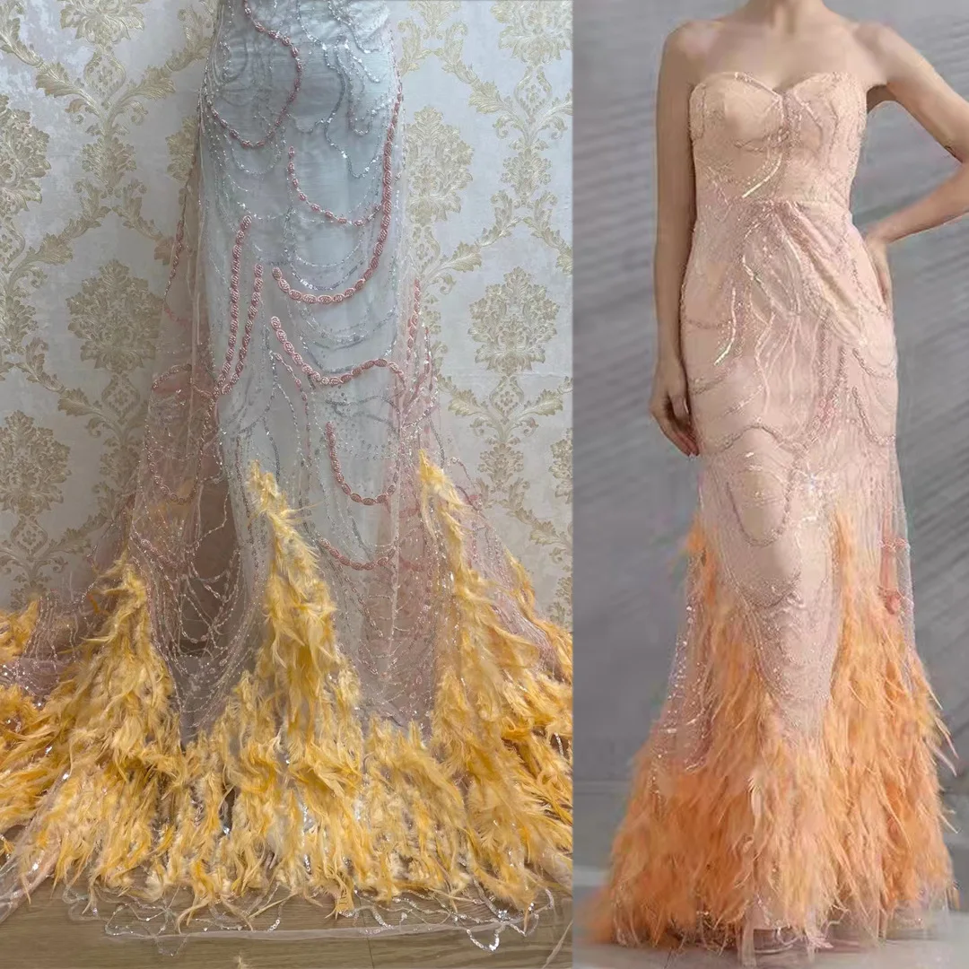 

2022 турецкий тюбик с блестками CloverBridal вышивка трехмерное ручное перо для ногтей vestidos de fiesta para bodas WE9510