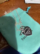 Collar de plata de ley S925 para mujer, colgante de llave plateada en forma de corazón, joyería popular clásica, regalo de vacaciones para pareja, 1:1