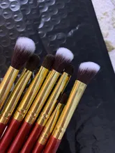 Makeup-Brushes Cosmetic-Tools-Kit Eyeshadow Blending Natural-Hair Ducare Essential 6/7PCS