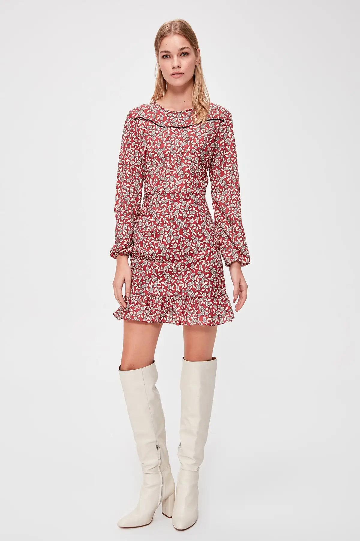

Trendyol Shirred Dress TWOAW20EL1797