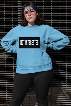 

Angemiel Wear Not İnterested Blue Women Sweatshirts
