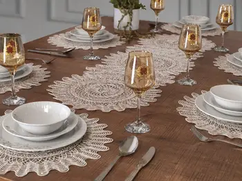 

Planetary Kordone 7 Piece Dinner set Cream Gold