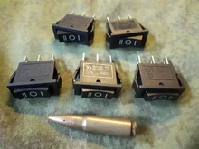 Boat Rocker-Switch ON-OFF-ON 3-Position KCD3 BLACK SPDT X 3-Pin 125V 5pcs 250v/20a 15A