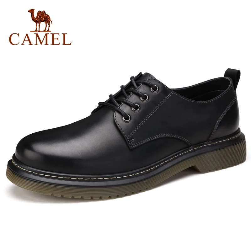 Мужские туфли CAMEL из натуральной воловьей кожи повседневные мартинсы нежная