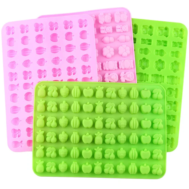 66/60 Üreg Gyümölcs Állatok Szilikon Nyúlós Penész Cukorkás Csokoládé Zselé Jégkocka Pralines Karamell Formák Barkácsolás Torta Díszítő Szerszámok - Image 6