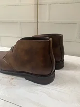 Botas de cuero para hombre, botines de estilo desierto, cómodos, a la moda, para caminar, talla 7 a 12, # KD581