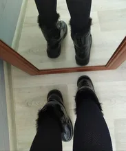 Ankle-Boots Sneakers Warm-Shoes High-Top Women Winter Short Black/sliver LEOSOXS No 