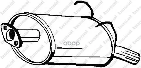 Глушитель Задний Bosal арт. 163-197
