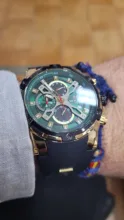 Reloj deportivo de lujo para hombres, cronógrafo de cuarzo, resistente al agua, color azul, nuevo, 2021