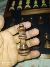 Chess-Set Board-Game Pieces Wooden Gift Folding Traditional Classic Children Walnut Big