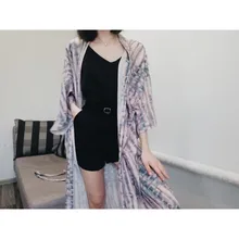 Bikini Cover-Ups Kimono Swim-Suit Beach-Wear Tunic Women Boho Carfigan Sexy Long Plus-Size