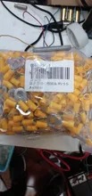 Ring Cable-Wire Insulated-Wire-Connector Electrical-Crimp-Terminal RV5.5-3.5 Yellow 10-12