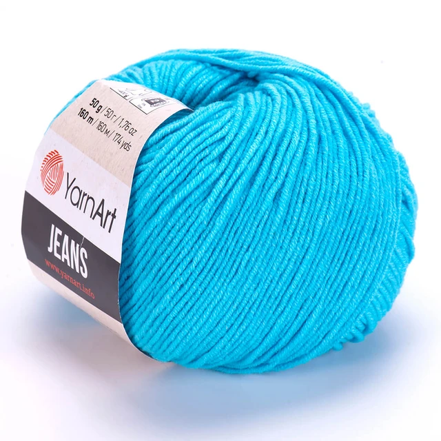 Yarn yarnart jeans 55% cotton 45% polyacryl, 50gr/160 m, 10 pcs per pack./