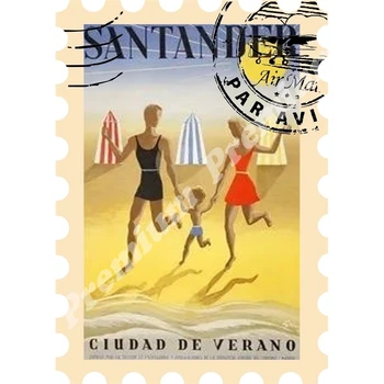 

Spain vinyl souvenir magnet vintage tourist poster
