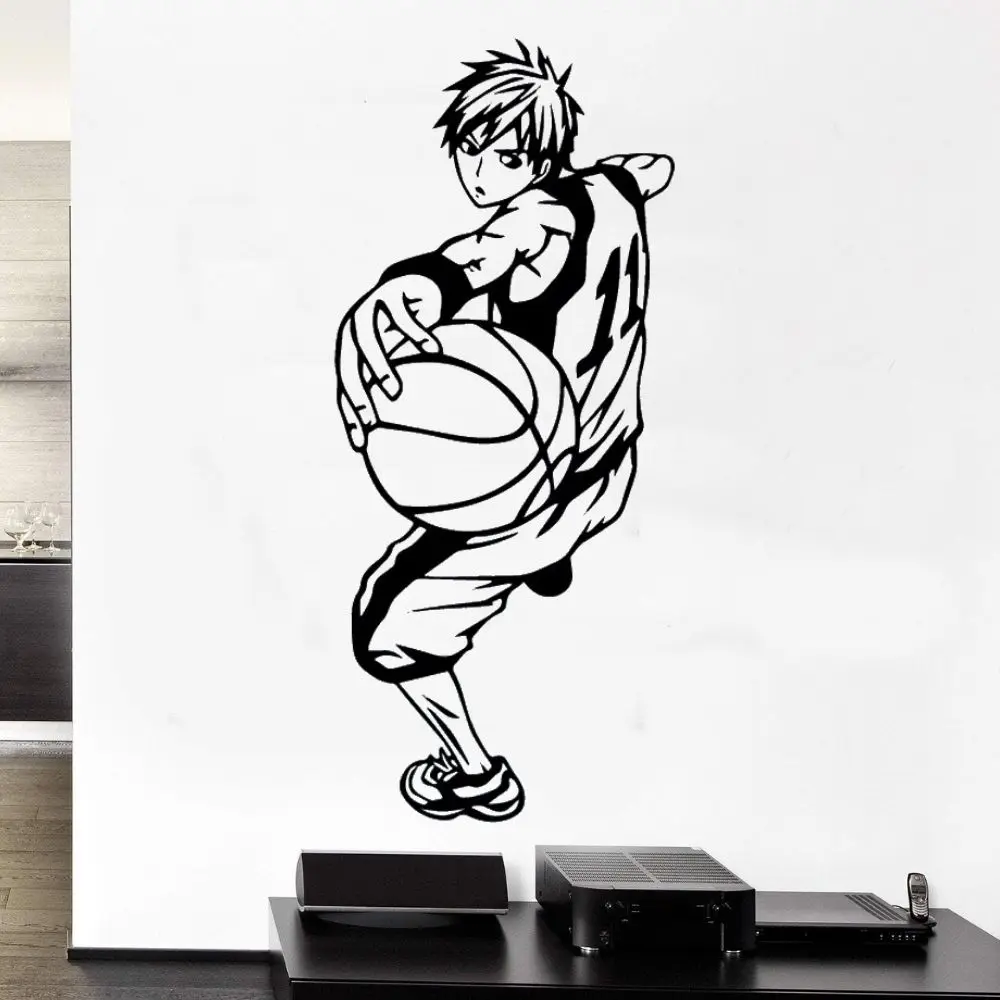 Наклейка Kuroko Ball Pass на стену Виниловая наклейка баскетбольный Спорт аниме