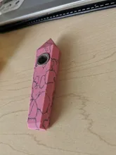 Pipa para fumar de cuarzo Natural, varilla de punto de amatista de sueño, tratamiento de GEMA con filtro de Metal, precio al por mayor, 1 ud.