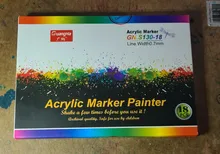 Gn-Rotuladores acrílicos de pintura acrílica, bolígrafos ideales para rotular tazas de porcelana, vidrio, roca, cerámica, lienzos de tela, o madera, 12 o 18 colores, de 0,7mm