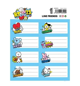 

ADHESIVE LABELS BT21