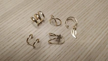 Pendiente de cartílago falso para hombre y mujer, juego de 12 unidades de Arete de hojas de oro sin perforación, Clips para las orejas, joyería