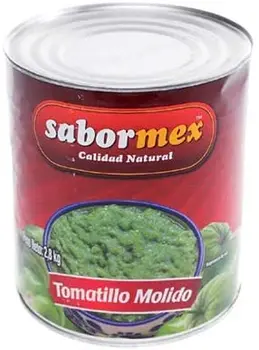 

Savormex ground green Tomatillo 2,8 kg Mexican tomato in can big green tomato for traditional Mexican cuisine tomato Ve
