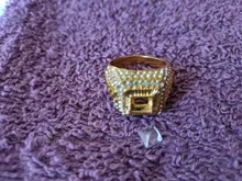 De Lujo hombre mujer de color plata Punk dorado HipHop de cristal cuadrado Octágono anillo de circón para los hombres y las mujeres joyería para fiesta y boda