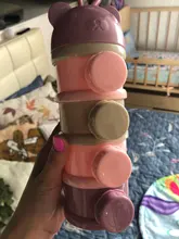 Caja portátil de almacenamiento de alimentos para bebés, recipiente para aperitivos ZXH con diseño de oso de 3 / 4 capas, para cereales esenciales, leche en polvo