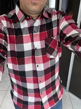 Aoliwen-camisa cálida de invierno para hombre, camisa con estampado de moda gruesa de terciopelo, camisa a cuadros de manga larga, Camiseta tipo vestido sizeL-5XL
