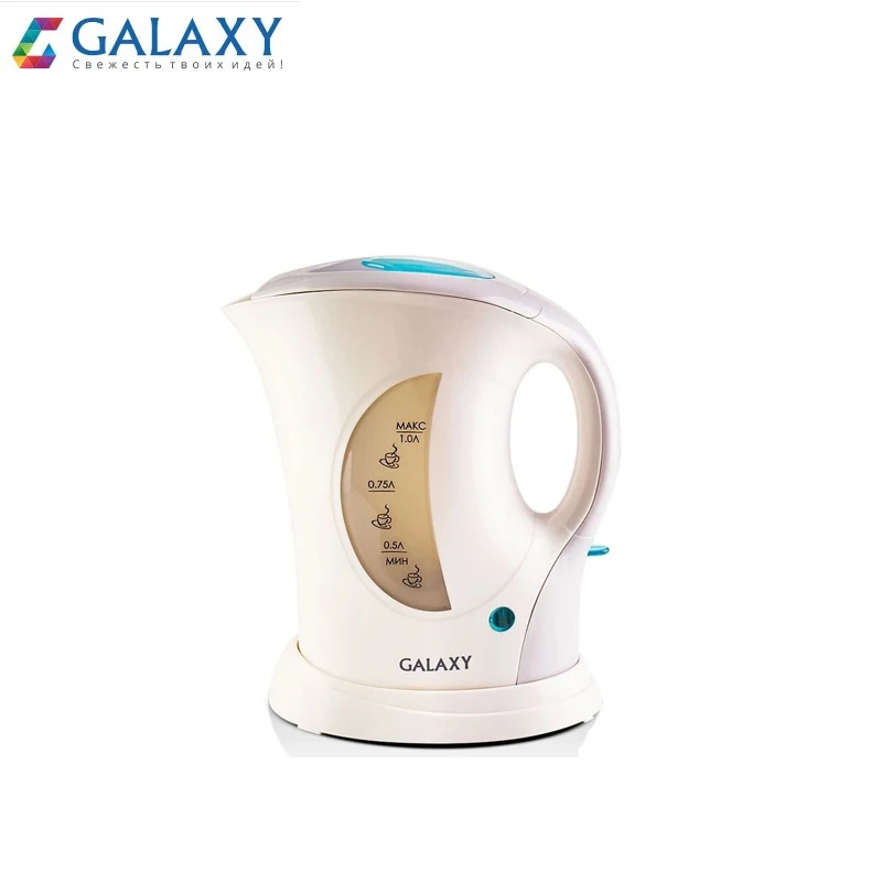 Электрочайник 900 Вт Galaxy GL 0105 объем 1л открытый нагревательный элемент съемный
