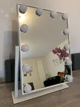 Espejo incluido táctil espejo con luz regulable con luz de Hollywood mesa de maquillaje vanidad lámpara led tocadores para maquillaje lumineux