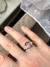 Anillo de boda ovalado de circonia cúbica para mujer, joyería 925 anillos de plata esterlina, luz rosa, blanca, azul champán