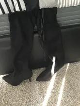 2020 de moda bellezas botas de tacón alto fondo rojo botines rojo tacón botas muslo de cuero tamaño 34 alto por encima de la rodilla botas