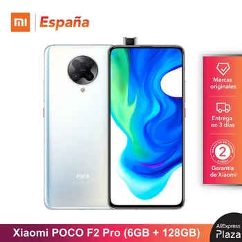 Перейти на Алиэкспресс и купить Xiaomi POCO F2 Pro с процессором Snapdragon, ОЗУ 6 ГБ, ПЗУ 128 ГБ™865, Nuevo, Libre, pocophone F2